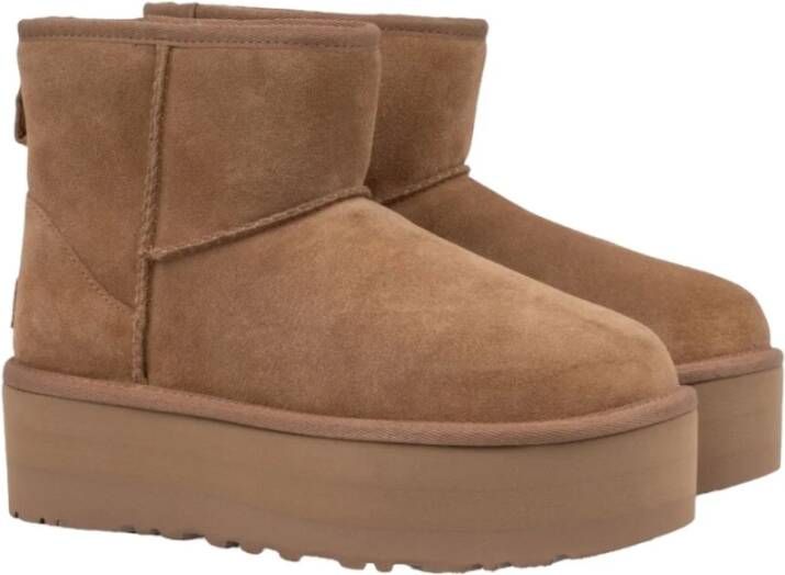 Ugg Klassieke Mini Platform Laarzen Brown Dames