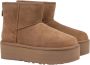Ugg Classic Mini Platform Boots Brown Dames - Thumbnail 2