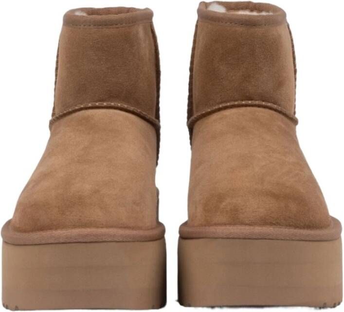 Ugg Classic Mini Platform Boots Brown Dames