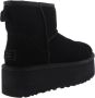 UGG Vachtlaarzen Dames W Classic Ultra Mini Platform Maat: 41 Materiaal: Suède Kleur: Zwart - Thumbnail 10