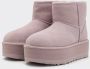 Ugg Velours Plateau laarzen met Elegante Details Pink Dames - Thumbnail 4