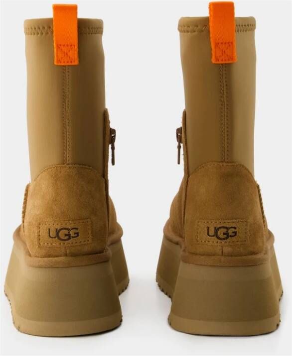 Ugg Klassieke Shearling Enkellaarzen Chestnut Beige Dames