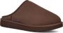 Ugg Logo-Ingelegde Leren Slippers Brown Heren - Thumbnail 2