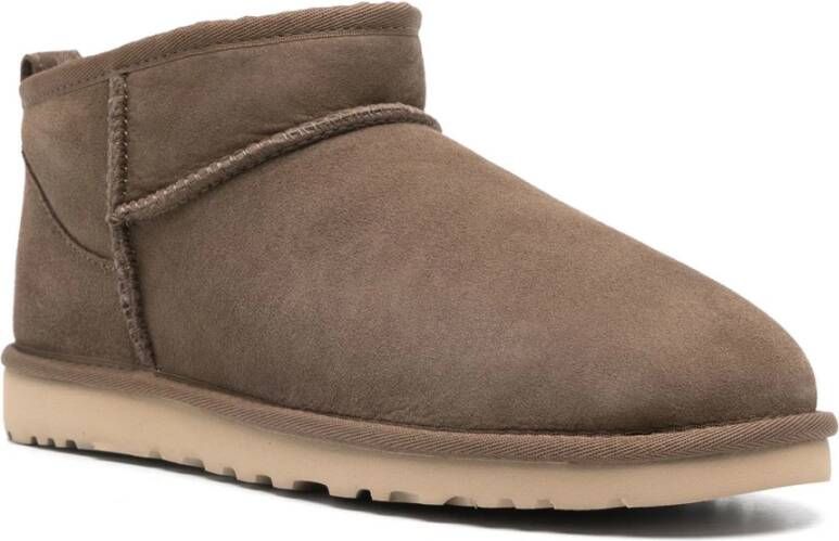 Ugg Klassieke Ultra Mini Suède Enkellaarzen Brown Heren