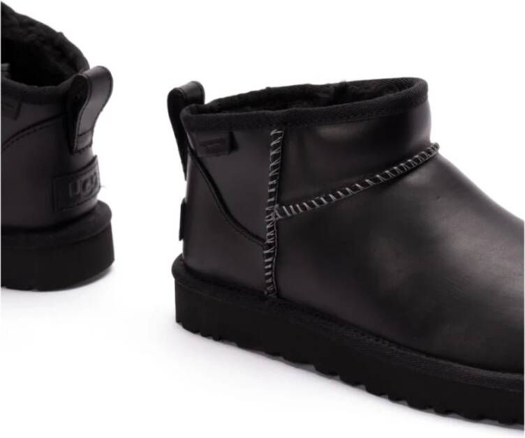 Ugg Classic Ultra Mini Leder Regenerate Boots Black Dames