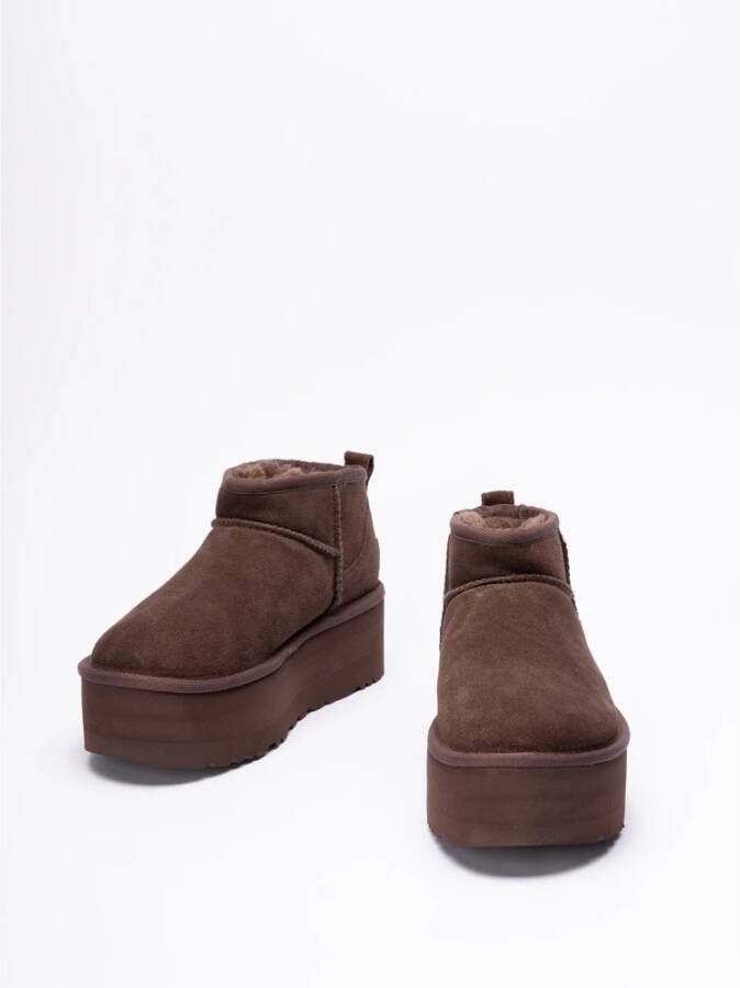 Ugg Klassieke Ultra Mini Platform Laarzen Brown Dames