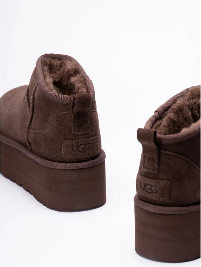 Ugg Klassieke Ultra Mini Platform Laarzen Brown Dames