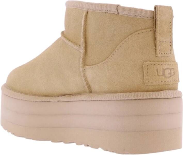 Ugg Classic Ultra Mini Platform Boots Beige Dames