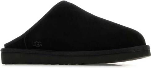 Ugg Klassieke Zwarte Suède Pantoffels Black Heren