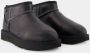 UGG Vachtlaarzen Dames Classic Ultra Mini Leather Regenerate Maat: 37 Materiaal: Leer Kleur: Zwart - Thumbnail 4