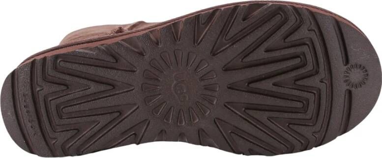 UGG Korte suède enkellaarzen met nepbont