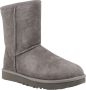 Ugg Korte suède enkellaarzen met nepbont Gray Dames - Thumbnail 2