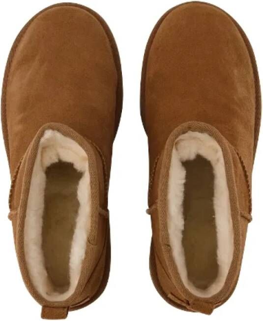 Ugg Leather flats Brown Dames