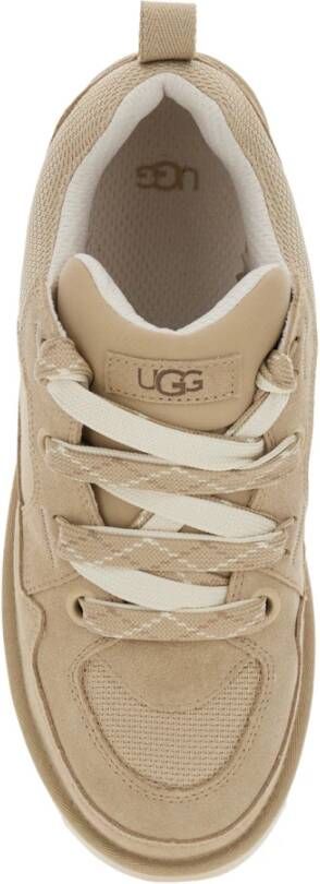 UGG Lowmel Beige Sneakers met Mesh Inzetstukken