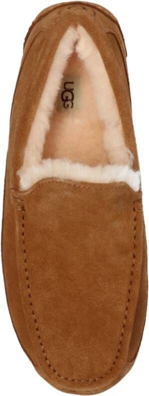 Ugg M Ascot mocassins met bontvoering Brown Heren