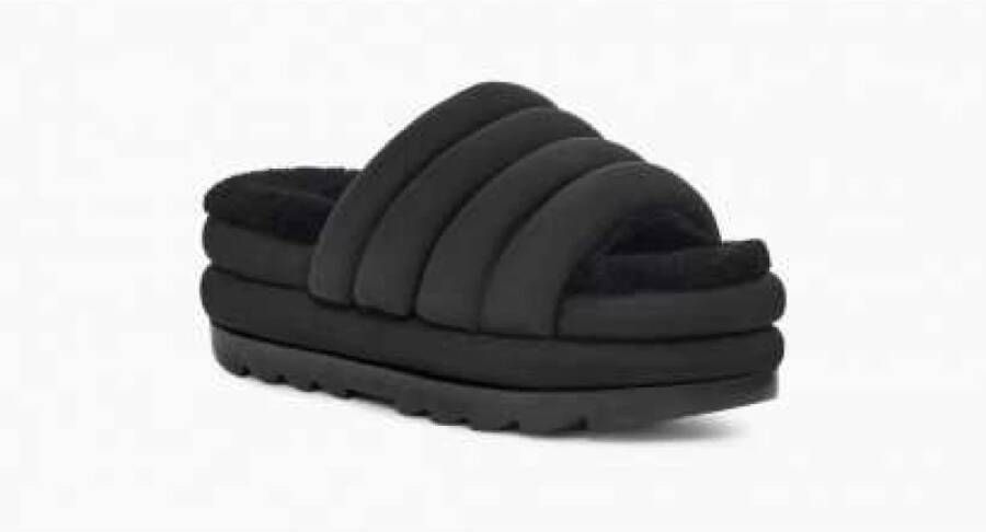 Ugg Maxi Sliders Zwart Dames