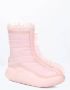 Ugg Mesh Overlay Ruffle Short Boots Franjes Pink Dames - Thumbnail 4