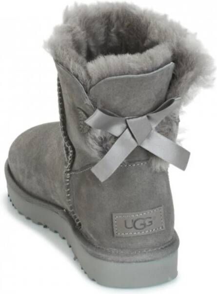 Ugg Mini Bailey Bow Boots Grijs Dames