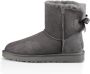 Ugg Mini Bailey Bow II Boots Gray Dames - Thumbnail 5