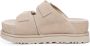 Ugg Nude Suède Dubbele Gesp Sandalen Beige Dames - Thumbnail 4