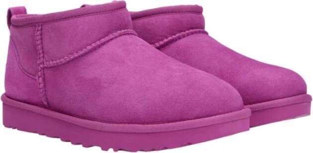 Ugg Paarse Classic Ultra Mini Enkellaarzen Purple Dames