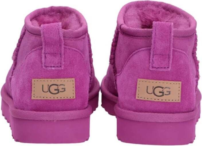 Ugg Paarse Classic Ultra Mini Enkellaarzen Purple Dames