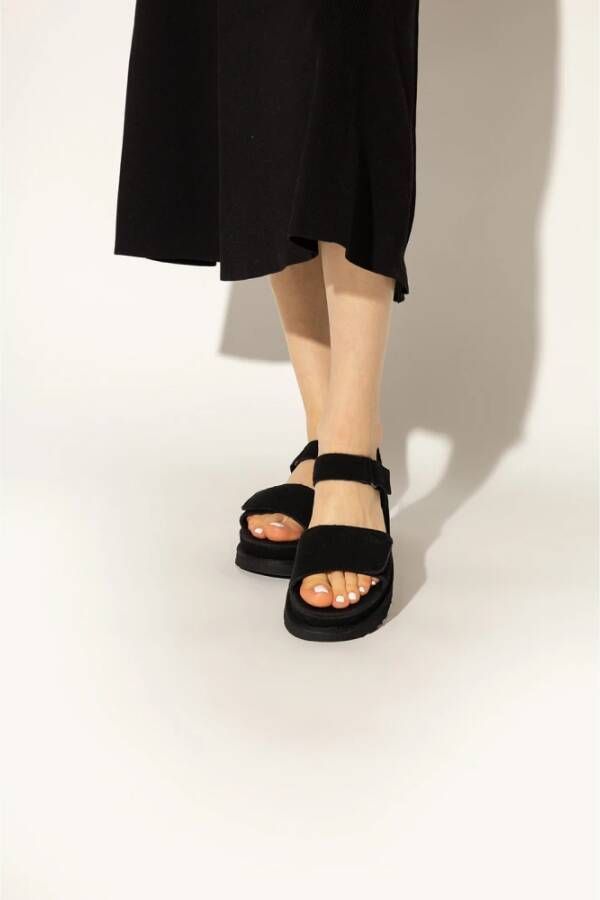 Ugg Platte sandalen Zwart Dames
