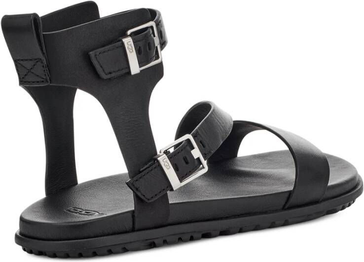 Ugg Platte sandalen Zwart Dames