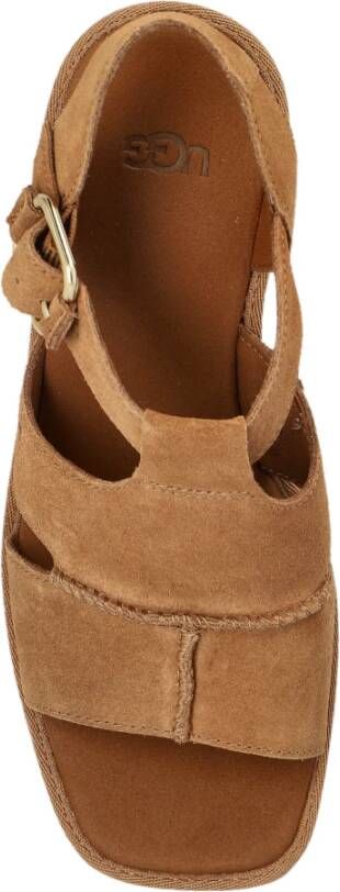UGG Sandalettes met hak W Nieuwe Hoogtes Plateau T-Strep