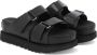 Ugg Slippers met plateauzool en klittenbandsluiting model 'GOLDENSTAR' - Thumbnail 7