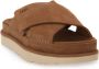 UGG Slippers Dames W Goldenstar Cross Slide Maat: 37 Materiaal: Suède Kleur: Cognac - Thumbnail 12