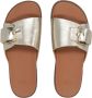UGG Slippers Dames W Solivan Buckle Slide Maat: 36 Materiaal: Leer Kleur: Goud - Thumbnail 7