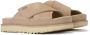 UGG Slippers Dames W Goldenstar Cross Slide Maat: 42 Materiaal: Rubber Kleur: Beige - Thumbnail 12