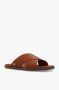 Ugg Solivan-slipper met gekruiste band voor Dames in Tan Leather - Thumbnail 5