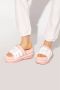 Ugg W Maxi Slide Logo voor Dames in Pink Scallop - Thumbnail 4