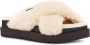 Ugg Fuzz Sugar Cross Slide Natural Black Muilen - Thumbnail 4