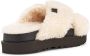 Ugg Fuzz Sugar Cross Slide Natural Black Muilen - Thumbnail 6