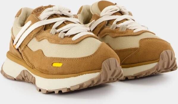 Ugg Shearling Lage Sneakers Bruin Beige Dames
