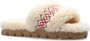 Ugg Cozetta-pantoffel met -boordsel in White - Thumbnail 4