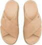 UGG Slippers Dames W Goldenstar Cross Slide Maat: 42 Materiaal: Rubber Kleur: Beige - Thumbnail 13