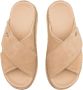 UGG GOLDENSTAR CROSS SLIDE Volwassenen Dames slippers Wit beige - Thumbnail 10