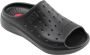 Ugg Geperforeerde Zwarte Sandalen Black Heren - Thumbnail 12