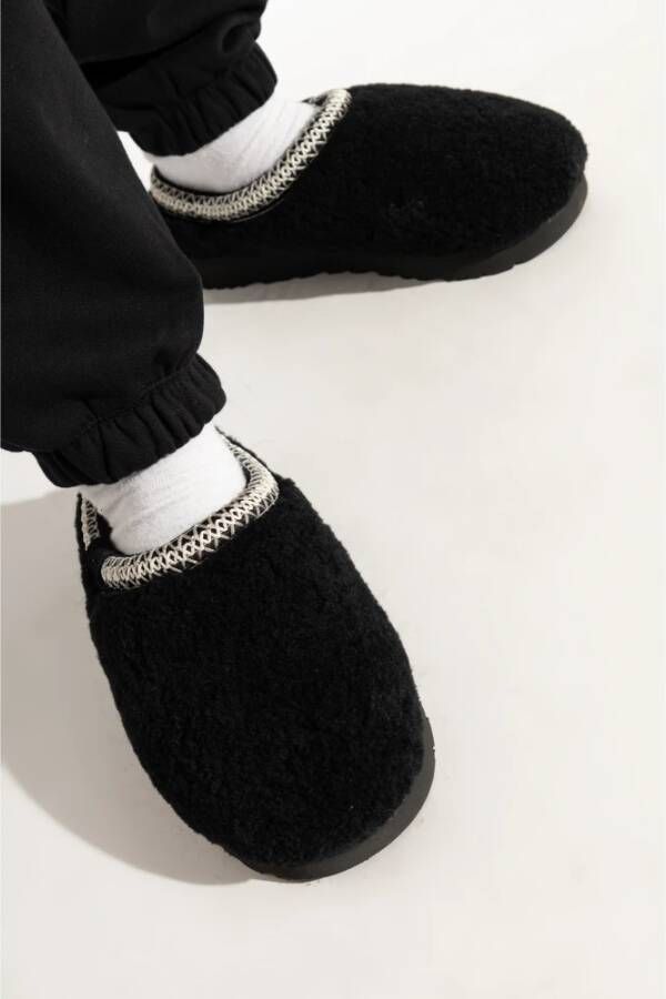 Ugg Tasman Maxi Curly Slides Black Dames