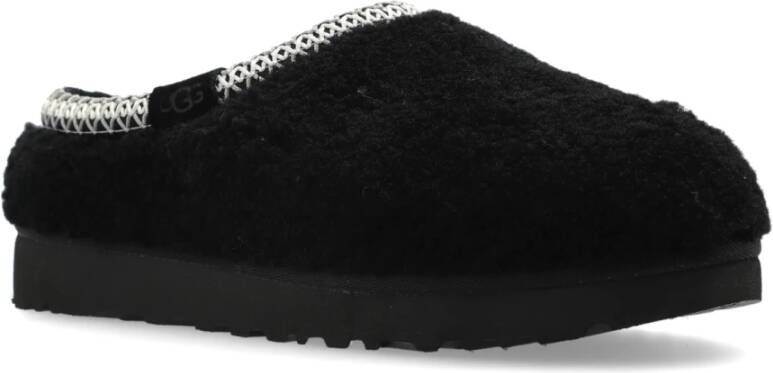 Ugg Tasman Maxi Curly Slides Black Dames