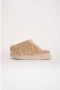 Ugg Maxi krullende pantoffel met plateauzool voor Dames in Beige - Thumbnail 3