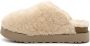 UGG Pantoffels Dames Sloffen Instappers Canvas Harde zool Dichte hiel Fuzzy Sugar Slide Gebroken wit - Thumbnail 11