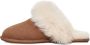 Ugg Bruine Suède Scuff Sis Pantoffel met Shearling Kraag Brown Dames - Thumbnail 9