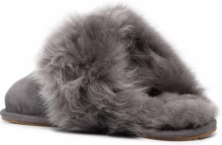 UGG Pantoffels Dames Sloffen Instappers Canvas Harde zool Open hiel 1122750 Grijs - Foto 13