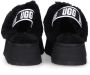 Ugg Zwarte suède en wollen slipper sandaal met 5 cm sleehak Zwart Dames - Thumbnail 9
