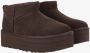 UGG Vachtlaarzen Dames W Classic Ultra Mini Platform Maat: 41 Materiaal: Suède Kleur: Bruin - Thumbnail 9